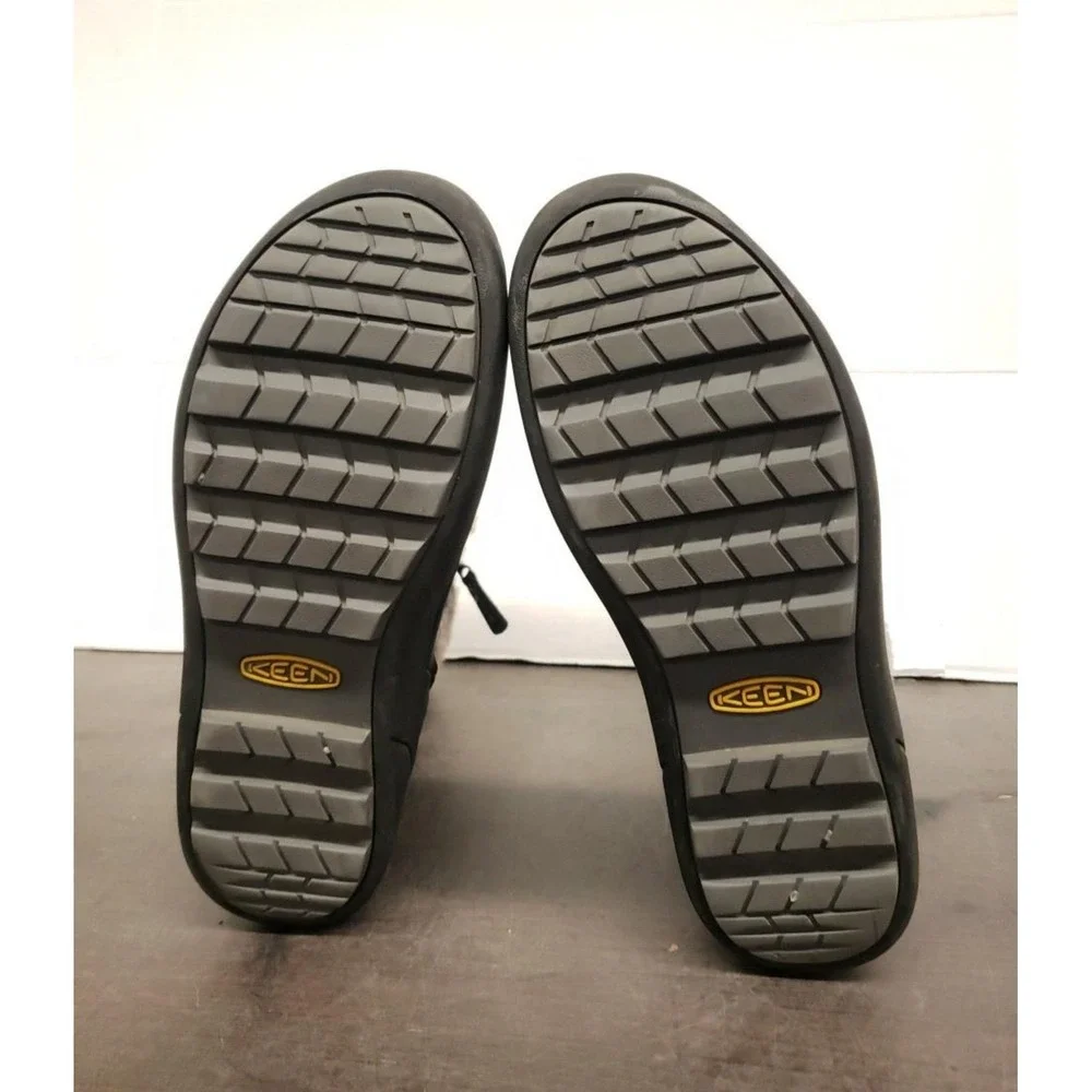 KEEN Winter Boots Faux Fur Insulated Black Leather‎ Waterproof Women's Size 10
